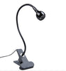 Flexible 3 LED Light Desk Lamp with Clip